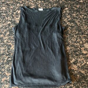 Abercrombie & Fitch black Ribbed Tank Top size medium